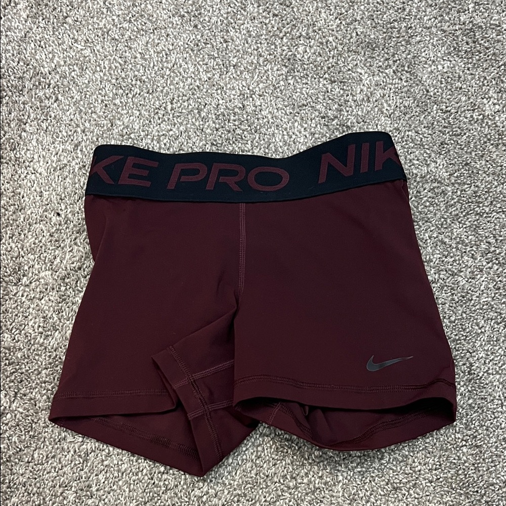 Nike Pro Women's Maroon Athletic Shorts